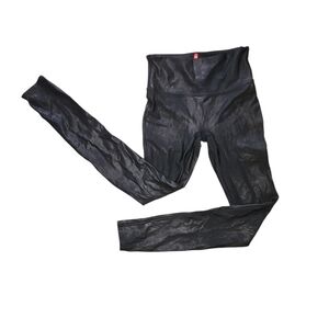 Spanx Black Shiny Leggings